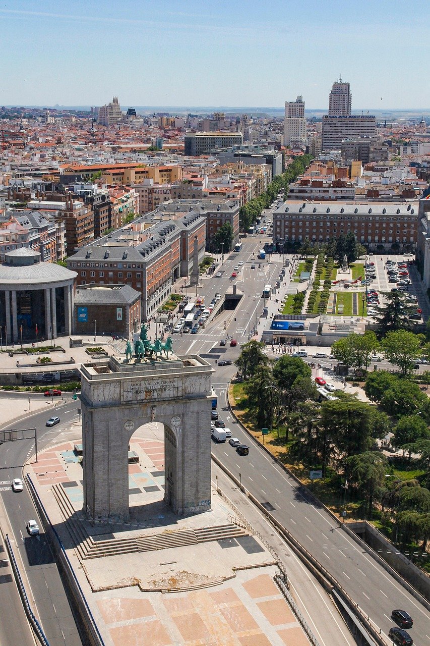 madrid, spain, city, cityscape, urban, street, aerial view, architecture, buildings, skyline, madrid, madrid, madrid, madrid, madrid